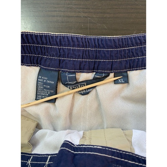 Polo Ralph Lauren Swimwear Swim Trunks Mens XL Cargo Bathing Suit Shorts READ - Picture 4 of 15